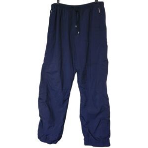 Catalina Womens Athletic Track Pants, Zippered Pockets, XL Navy Blue